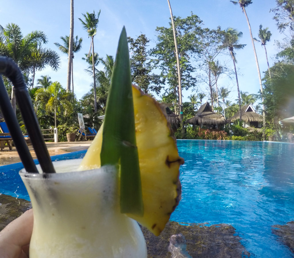 Cocktail in Pool, Sabang, Philippines