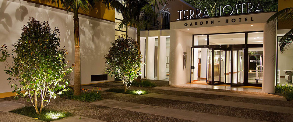 Terra Nostra Garden hotel entrance, Sao Miguel, Azores Islands.