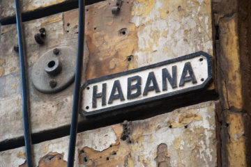 Havana street sign - Video image