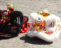 Lion heads ready and waiting for Chinese New Year in Penang