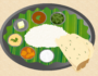Indian thali , Little India, Penang, illustrated by Dan Convey